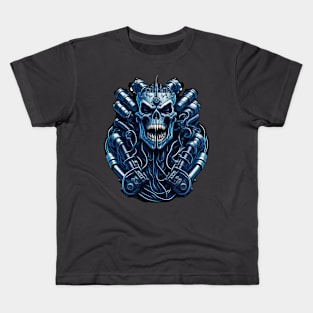 Cyborg Heads S02 D46 Kids T-Shirt